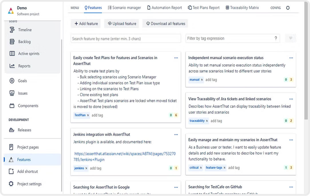 - Home AssertThat Features